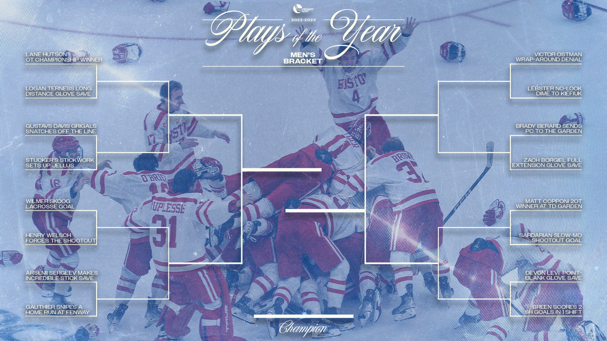 hockey_east's tweet photo. The brackets are set for the #HockeyEast Plays of the Year Tournament! 🤩

Voting for #HEPlaysOfTheYear will begin on Wednesday, July 26 and continue to August 9. Don't miss your chance to vote for your favorite plays from this season!

#WhereChampionsPlay https://t.co/kQERDAJcXF