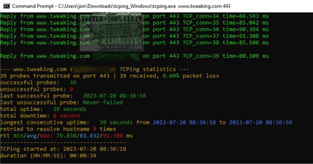 majorgeeks's tweet image. New! TCPING is a cross-platform ping program for TCP ports inspired by #Linux&apos;s ping utility.
majorgeeks.com/files/details/… #opensource #PingTool