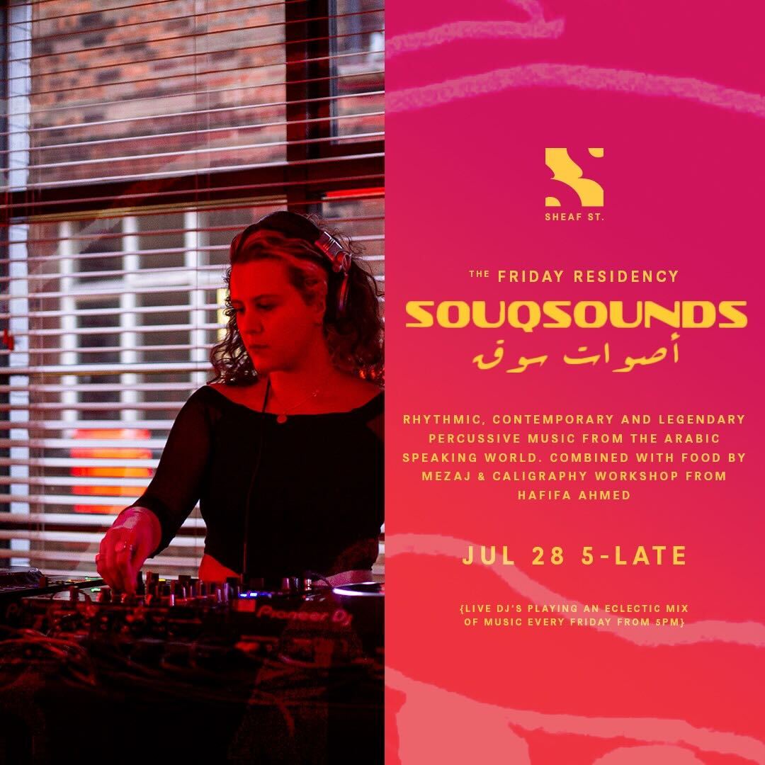 🔊 🎛️ THE FRIDAY RESIDENCY - Souq Sounds 🔊 🎛️

Fun music full of sunshine from the Souq Sounds residents all night 🔥

A perfect soundtrack to kickstart your weekend! 🎉🍻

LIVE in the bar from 5PM FRIDAY 🔊