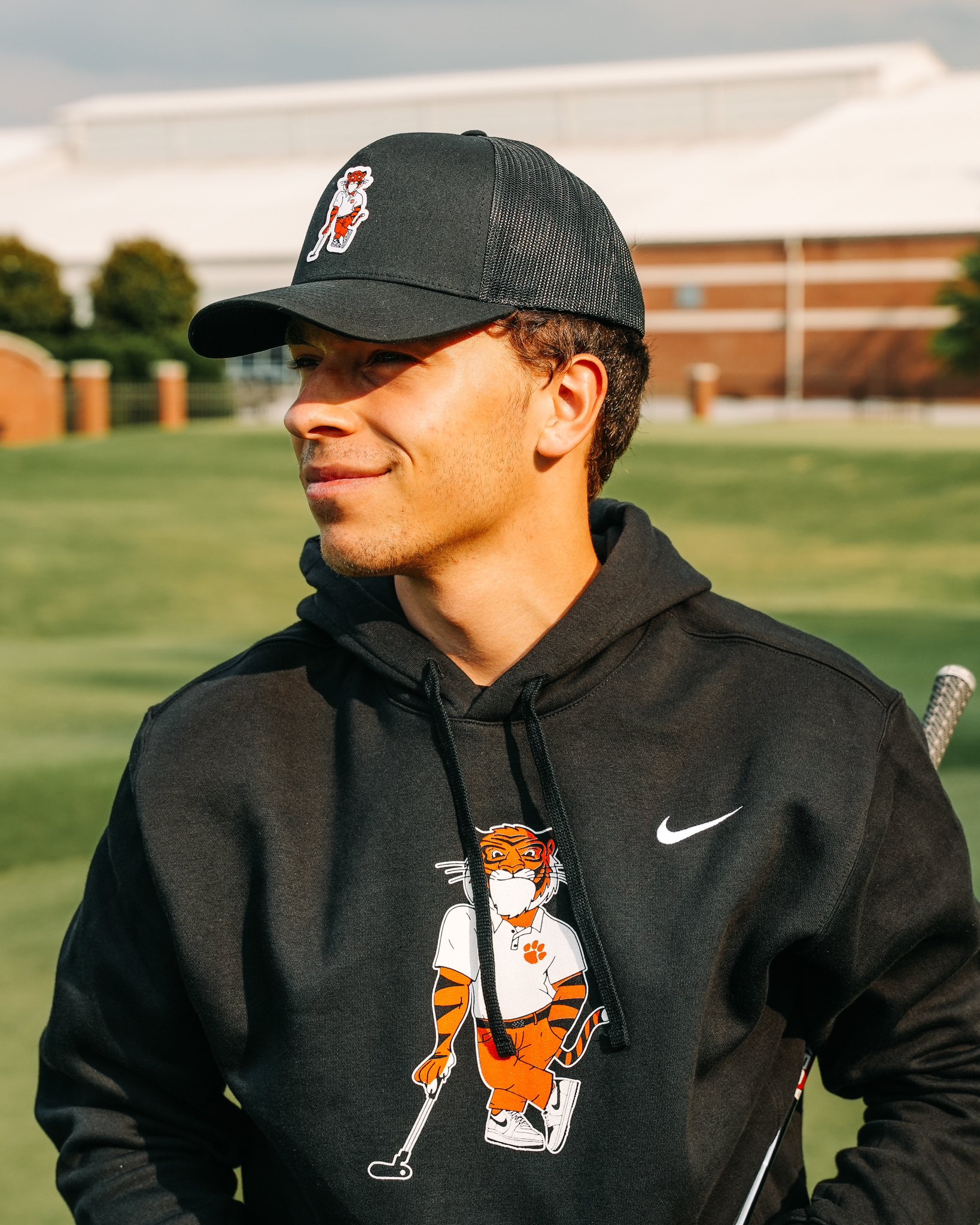 clemson nike golf polo