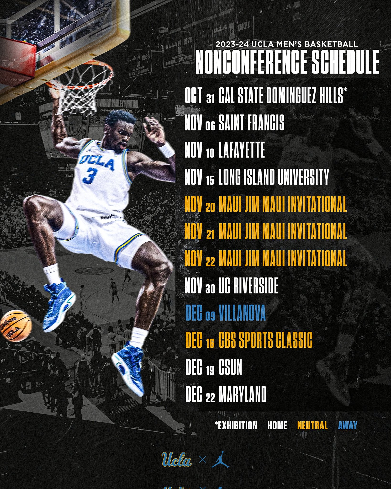 Jon Rothstein on Twitter: "UCLA has released its non-conference