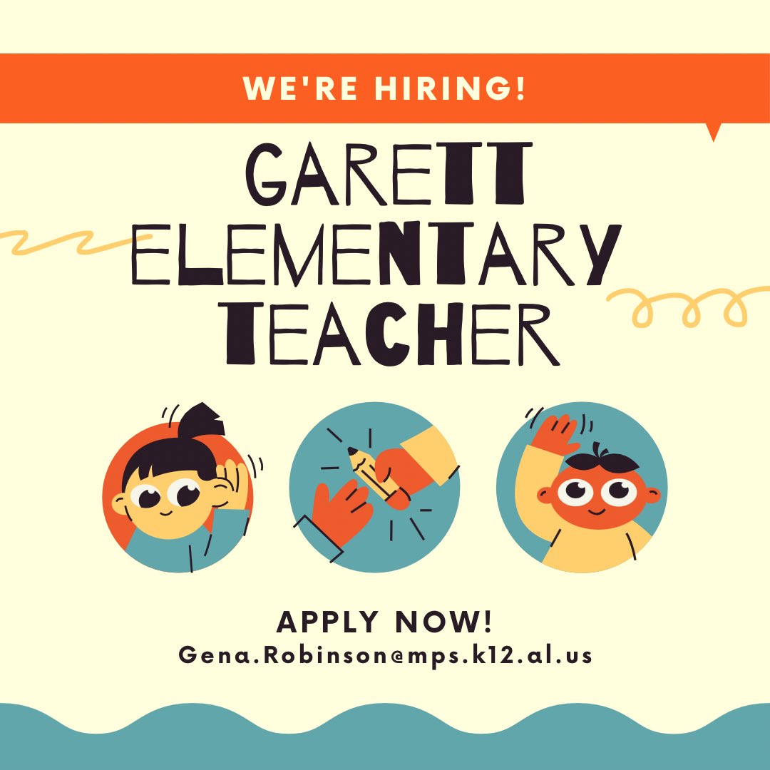 Come join the Gator Family!!

We are looking for energetic and excited teachers to come join our staff for the 2023-2024 school year!

#GoGators | #WeStriveforGreatness | #MPSRising