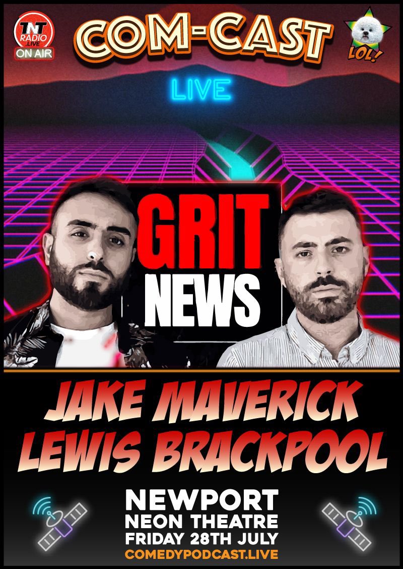 We will be reporting on Com-cast a comedy/podcast event in Newport, Wales at the Neon theatre on Friday the 28th of July.

Acts include <a href="/MattHoyOfficial/">Matt Hoy</a>, <a href="/21WIRE/">Patrick Henningsen</a>, <a href="/andrewlawrence/">Andrew Lawrence</a> &amp; Katie Hopkins.

Tickets are below👇🏻 
comedypodcast.live