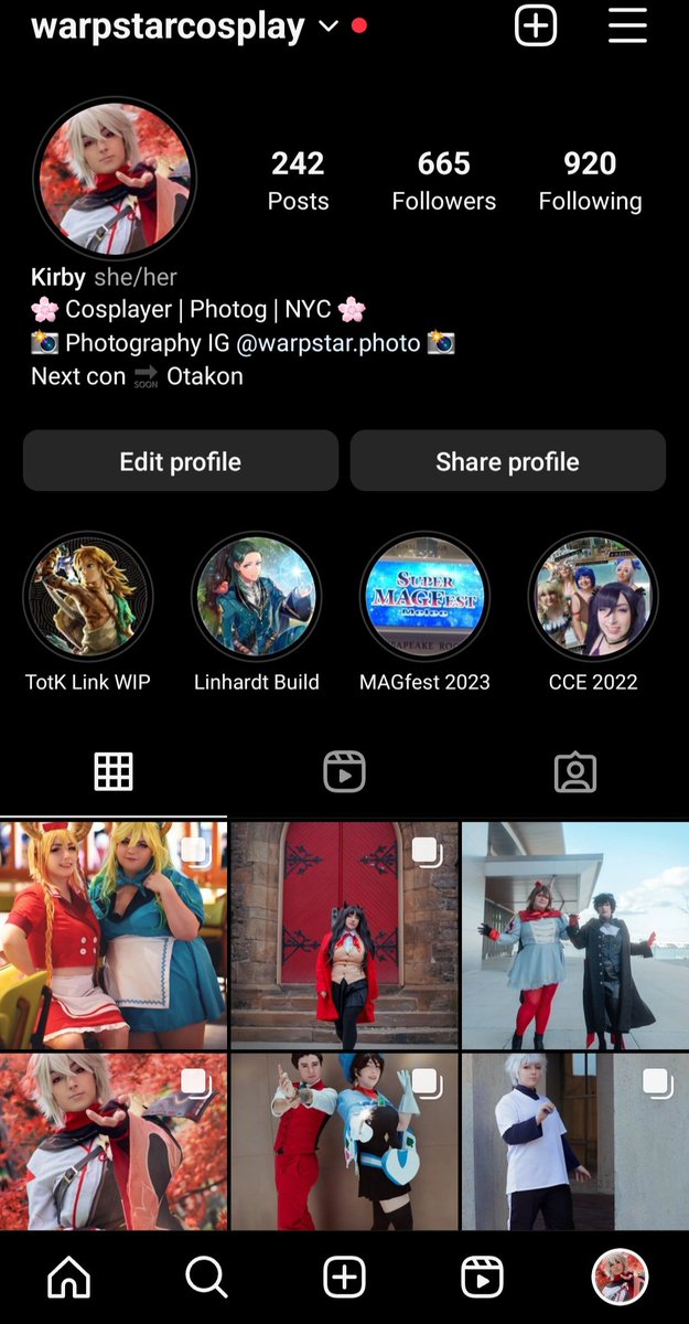 warpstarcos's tweet photo. Twitter's future is looking bleak ngl

Just in case:

Insta @/warpstarcosplay &amp; @/warpstar.photo 

Tumblr (not active atm) @/karissle

If we talk frequently feel free to dm me for discord! https://t.co/s7o45siWb2