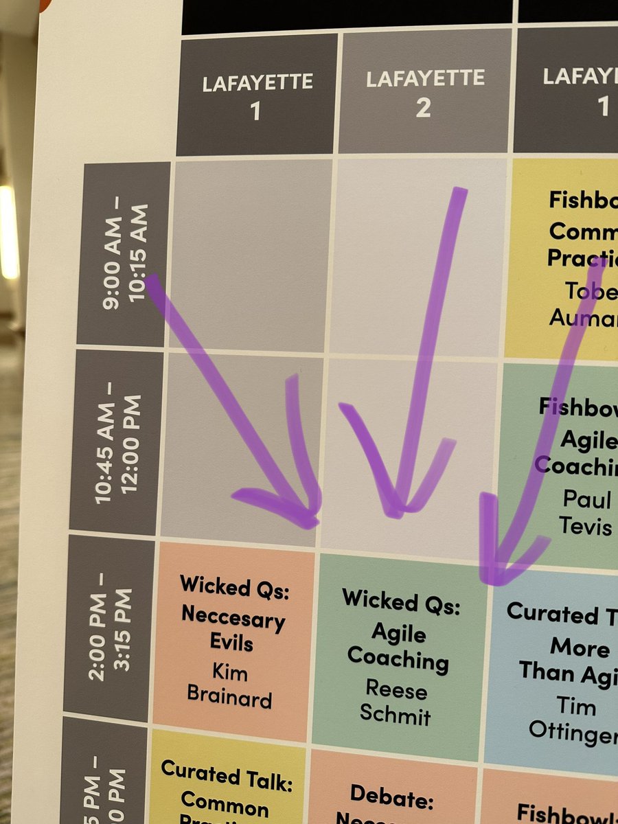 Ever wanted to discuss the opposing points of view and situations we find ourselves in as Agile Coaches?!? Here’s your chance! Join me at 2 in Lafayette 2! #agilecoaching #Agile2023