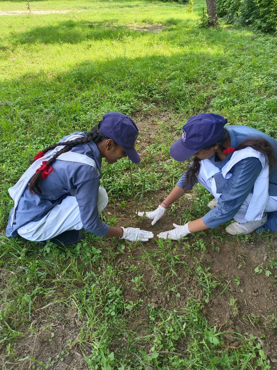 unit_skv's tweet photo. Our volunteers participated in Mega plantation drive under Meri mati Mera Desh program near Divydham vatika. Teachers, SMC member and supporting staff along with local people took part in this drive and motivated our volunteers for plantation.@_NSSIndia @NssrdD @ConnectingNss https://t.co/8yqqT2P01j