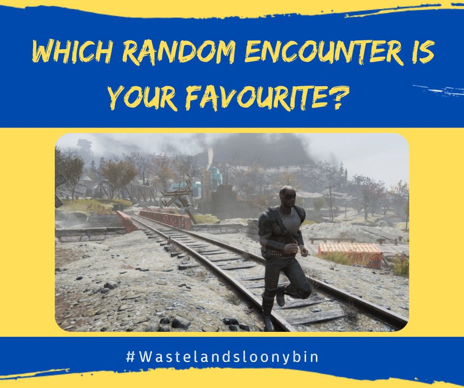 Another question for you from the Wastelands Loony Bin <a href="/FalloutWLB76/">WastelandsLoonyBin</a>  What is your favourite random encounter? Mine is the man being chased by a chicken 🤣 #fallout #fo76 #Fallout76