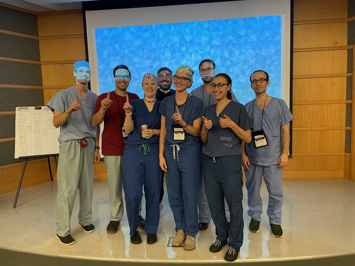 CleSpineReview's tweet image. Spine Bowl!! Blue team won by betting big and understanding osteoporosis…Dr. Benzel won by seeing everyone finally get his biomechanics questions right. Repetition is good! #CLESpine23