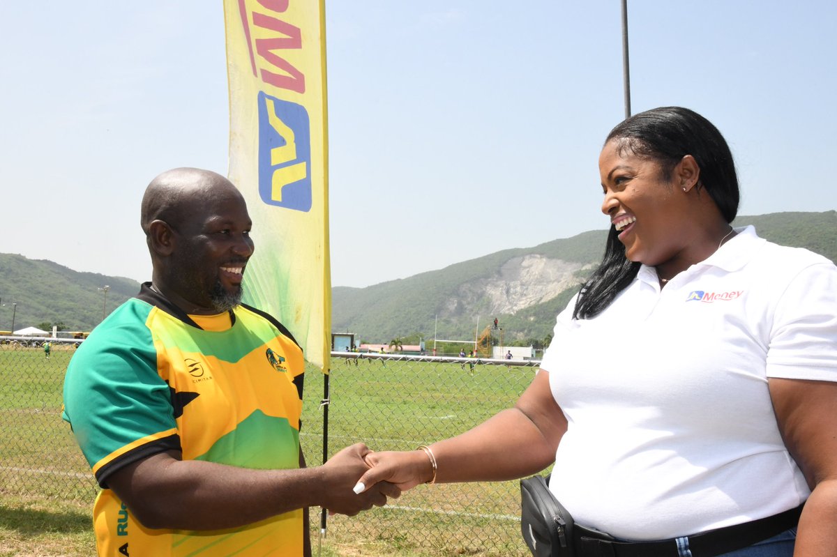 JN Money's Assistant GM, Sanya Wallace, was thrilled to meet Jamaica's U19 Men's Rugby Team at the RAN Tournament.

 JN Money proudly sponsored the team and its participation in the Rugby RAN Men’s U19 and Senior Women’s XVs Tournament hosted at the UWI Mona Bowl. https://t.co/tMFWR6YZVI