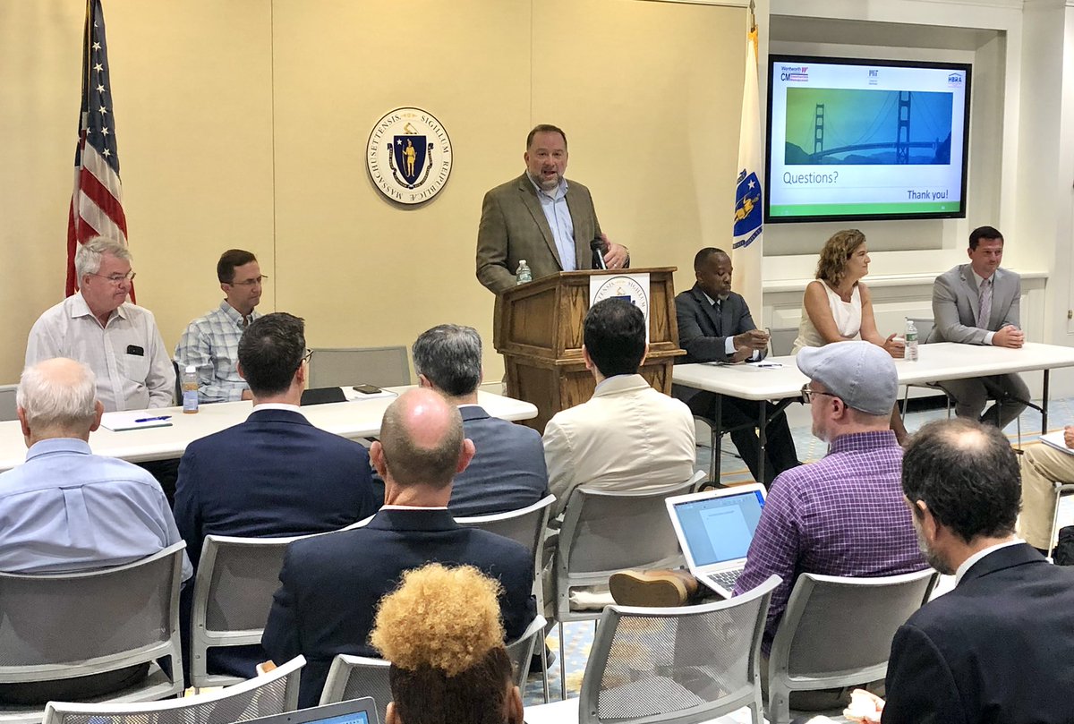 LynchFierroLLP's tweet photo. Excellent discussion at the State House of the findings and policy recommendations in the landmark study by MIT Center for Real Estate and Wentworth Institute on net zero energy code and housing affordability. #housingandclimate
#mapoli https://t.co/zOGJs7HyzT