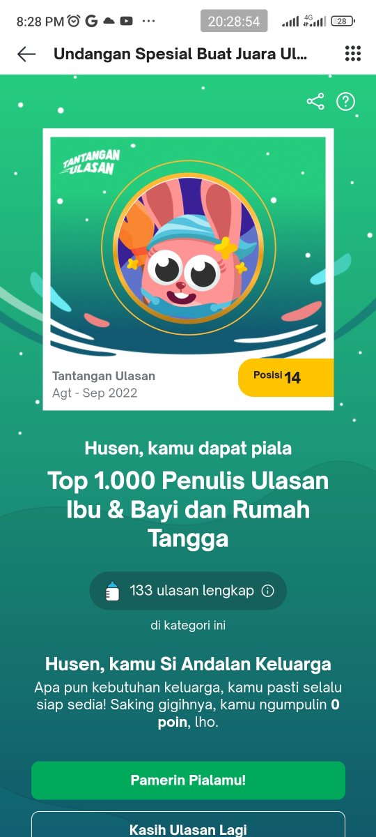 fresuhalone's tweet photo. Senang sekali karena terpilih jadi Juara Ulasan Tokopedia, semoga ulasan saya bisa membantu penjual dan Toppers yg akan belanja di Tokopedia, apalagi di event2 tertentu Tokopedia sering kasih challenge dengan hadiah yang menarik dan sayang untuk dilewatkan #JuaraUlasanTokopedia https://t.co/MrS13Rl2n9