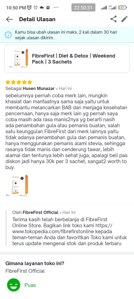 fresuhalone's tweet photo. Senang sekali karena terpilih jadi Juara Ulasan Tokopedia, semoga ulasan saya bisa membantu penjual dan Toppers yg akan belanja di Tokopedia, apalagi di event2 tertentu Tokopedia sering kasih challenge dengan hadiah yang menarik dan sayang untuk dilewatkan #JuaraUlasanTokopedia https://t.co/pVARzvl8qw