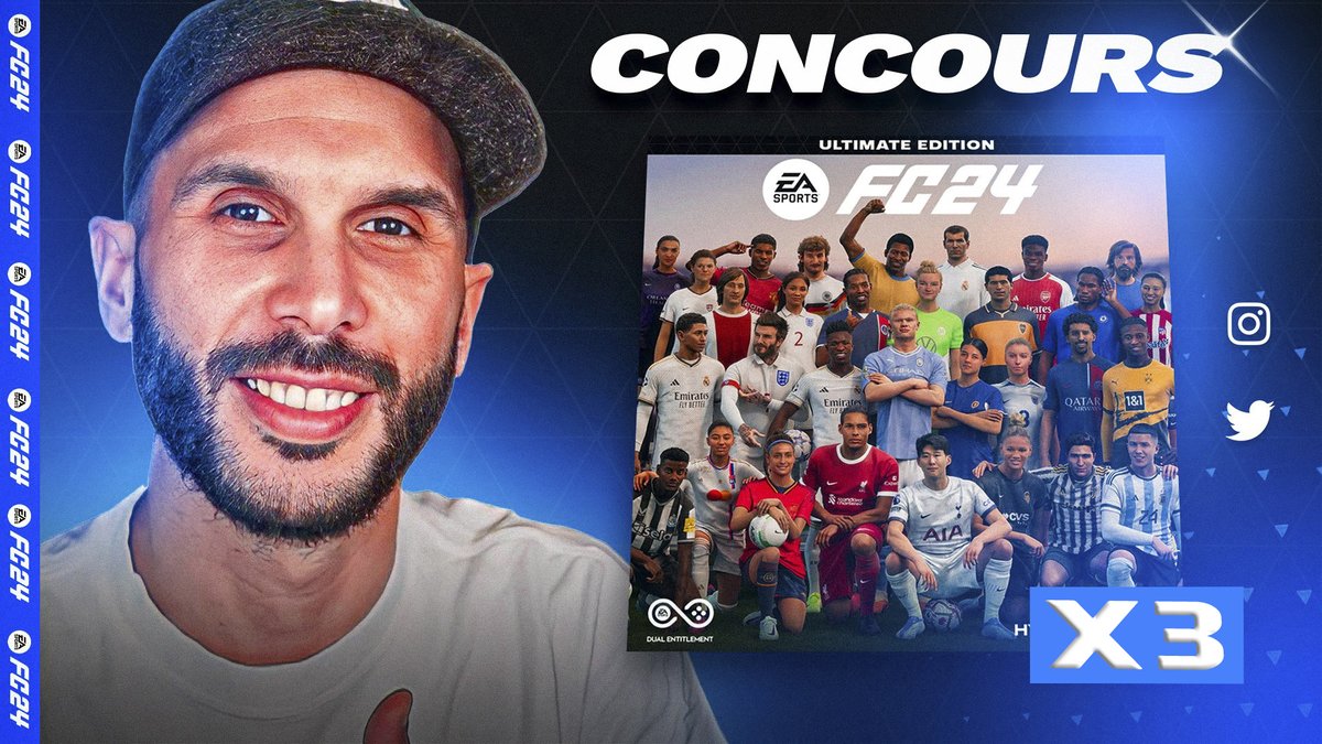 mohlekingFUT's tweet photo. Je vous fait gagner 3 Jeux #FC24 Version Ultimate! (2 sur Twitter et 1 sur notre Instagram😉)  

Pour Participer : 
- Retweet (RT) ce tweet 
- Follow
- Mentionne 1 ami
https://t.co/eoST5Sx12y

https://t.co/qEfRX5B8c4 
aura lieu le 21 aout ! Bonne chance https://t.co/vfaSjb7pkj