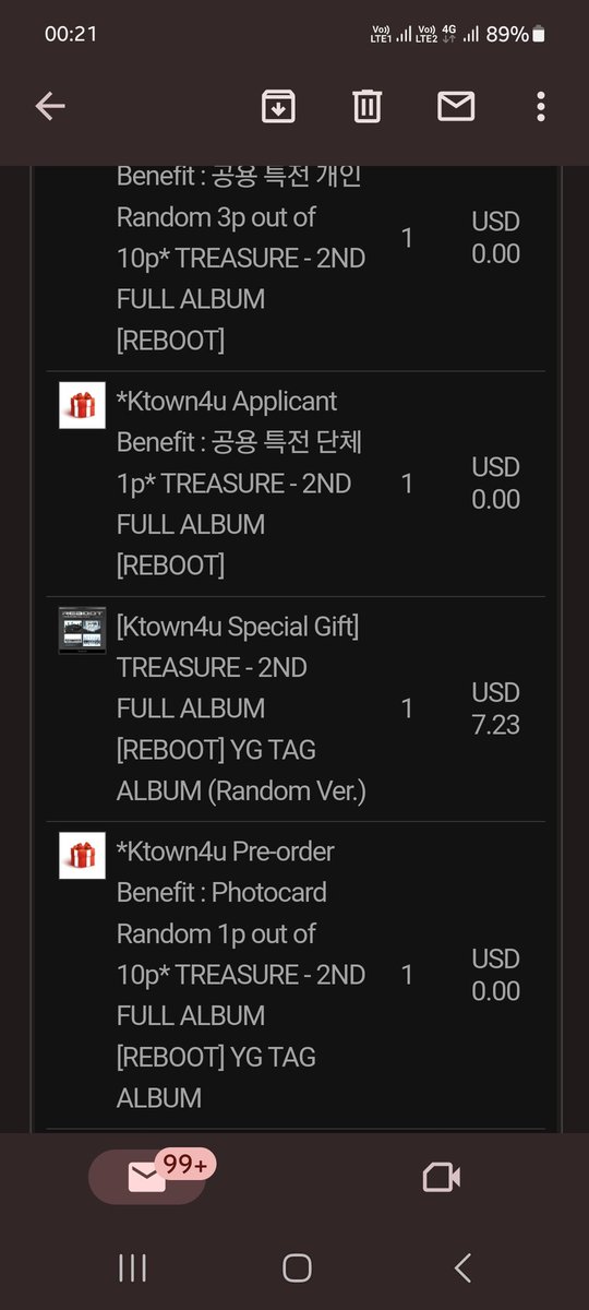 kzy_shop's tweet photo. หลักฐานการกด TREASURE 2ND FULL ALBUM [REBOOT] นะคะ 
#อัพเดตร้านCrazy https://t.co/YeUKFTmfCX