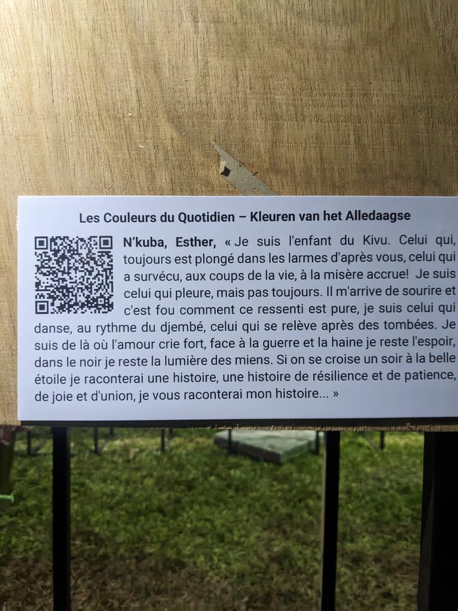 Lauréate du concours de photographie #Lescouleursduquotidien organisée par @BelgiqueRDCongo, ma photo est en expo à l'ambassade de la Belgique aux côtés des œuvres des photographes de la @LUCASchoolofArt de la Belgique et l'Academie des beaux arts de Kin.Un grand plaisir pour moi