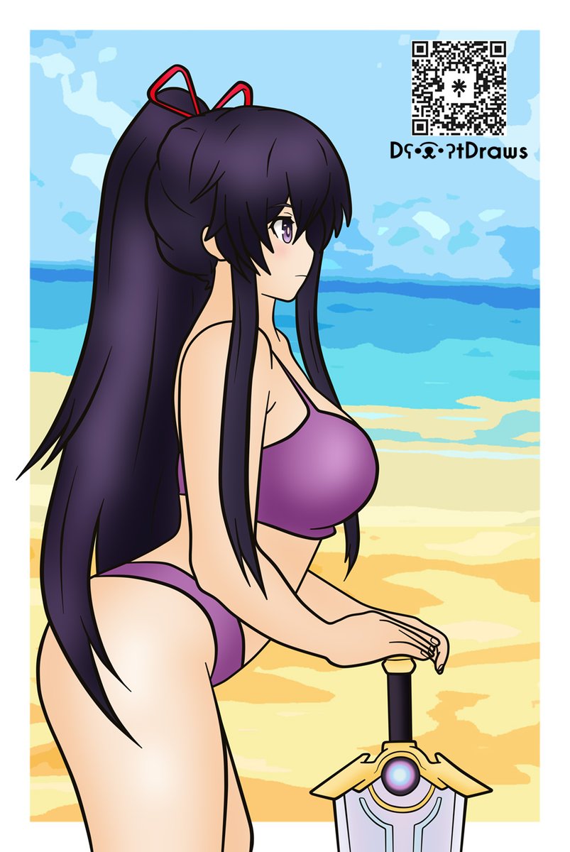 #Date_a_Live Beach King Tohka 👑

#デアラ4期 #デート・ア・ライブ #tohka_yatogami #DateALive