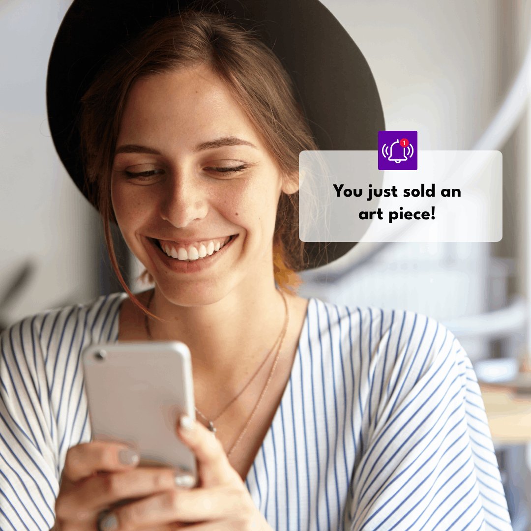PingBell_io's tweet photo. With PingBell, you're ALWAYS in the loop, knowing the moment a new sale comes in! 🎉💪 No more waiting, just PURE excitement and motivation to create even MORE masterpieces! 🚀

#PingBell #ArtistLife #NewSalesAlert #ThriveInArt #UnleashCreativity #PingBellApp https://t.co/0tw1bHYltJ