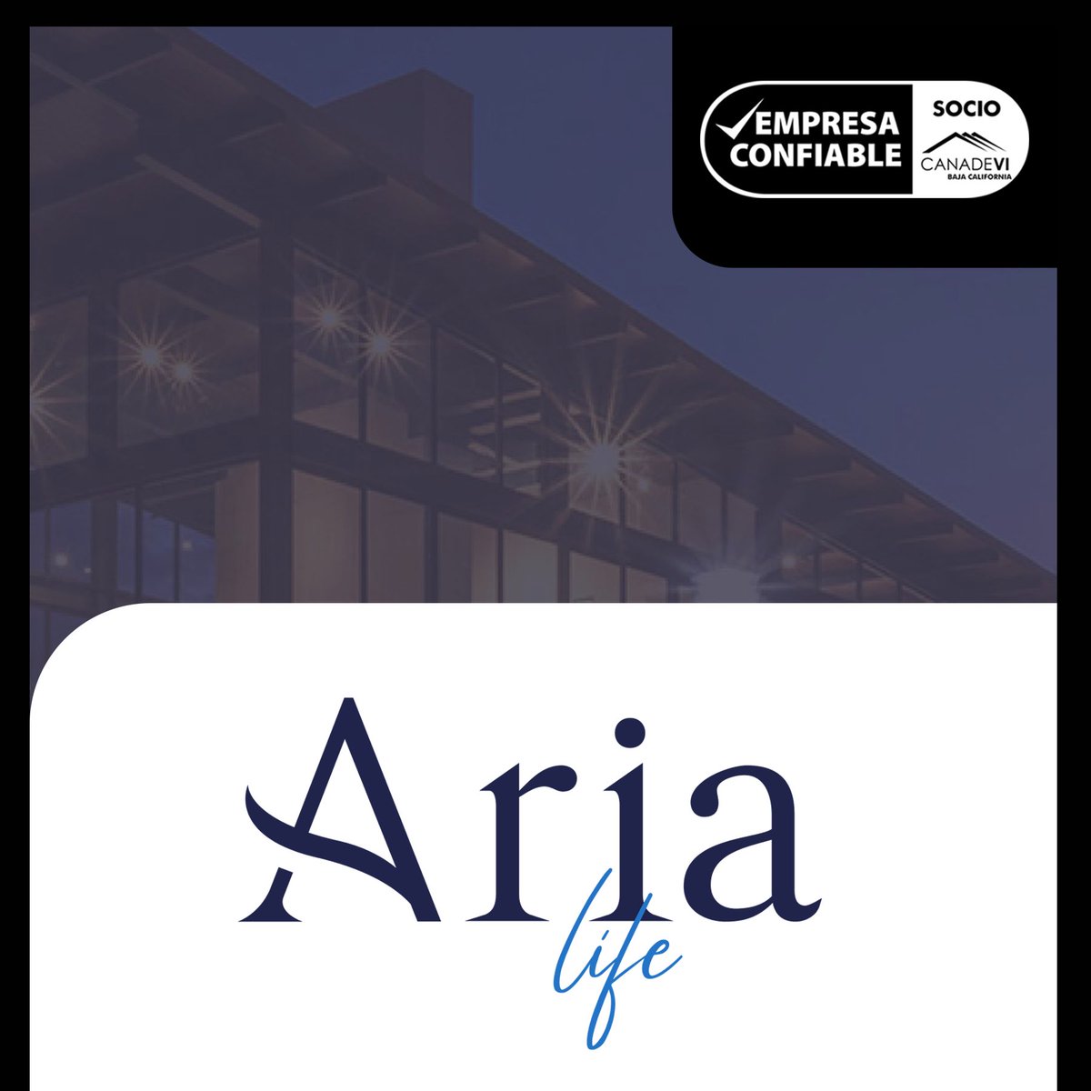 CanadeviBCN's tweet photo. Aria Life es una #EmpresaConfiable comprometida con la garantía y la atención de calidad, que cuenta con todo un equipo de profesionales que respalda la decisión de invertir de cada cliente en el mejor lugar. 👌 🙌
#SocioCanadeviBC #SoyCanadevi https://t.co/gNM9D19L64