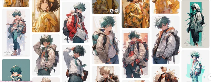 It doesn't say this anywhere, but I'm pretty sure that this pinterest account i stumbled upon is just using A/I generating images. You can tell because they're all almost the exact same illustration.