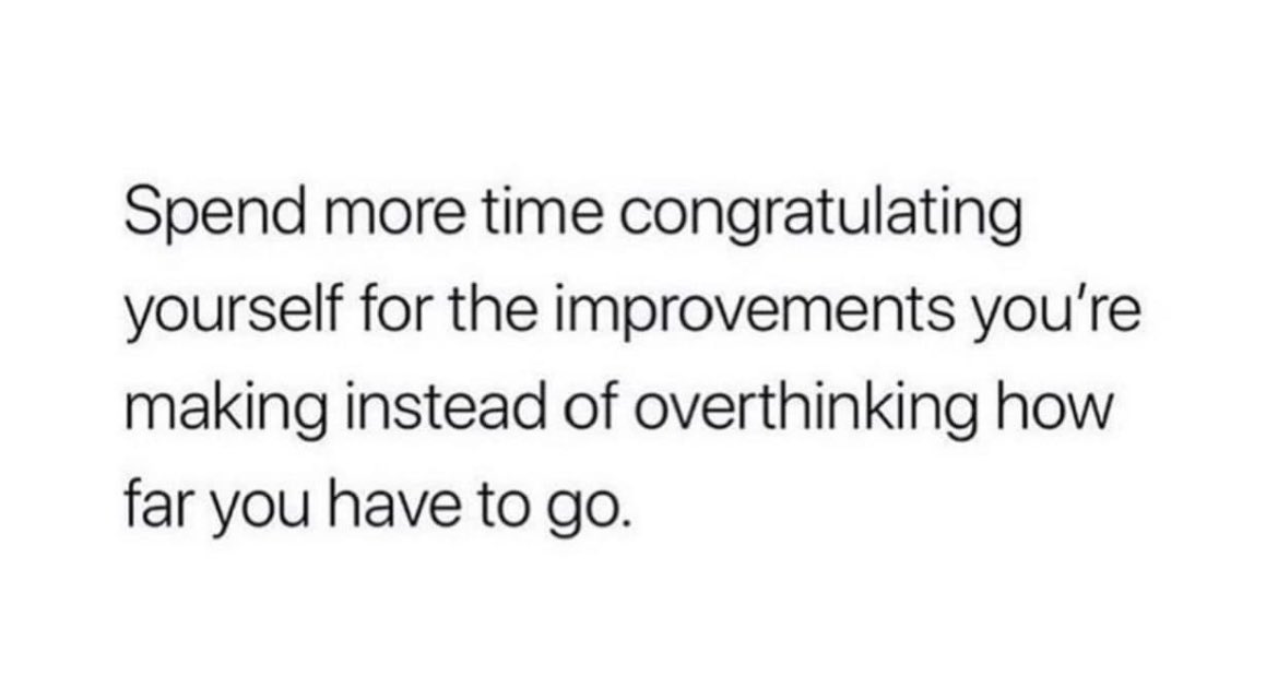 For someone too goal oriented this is a good reminder.