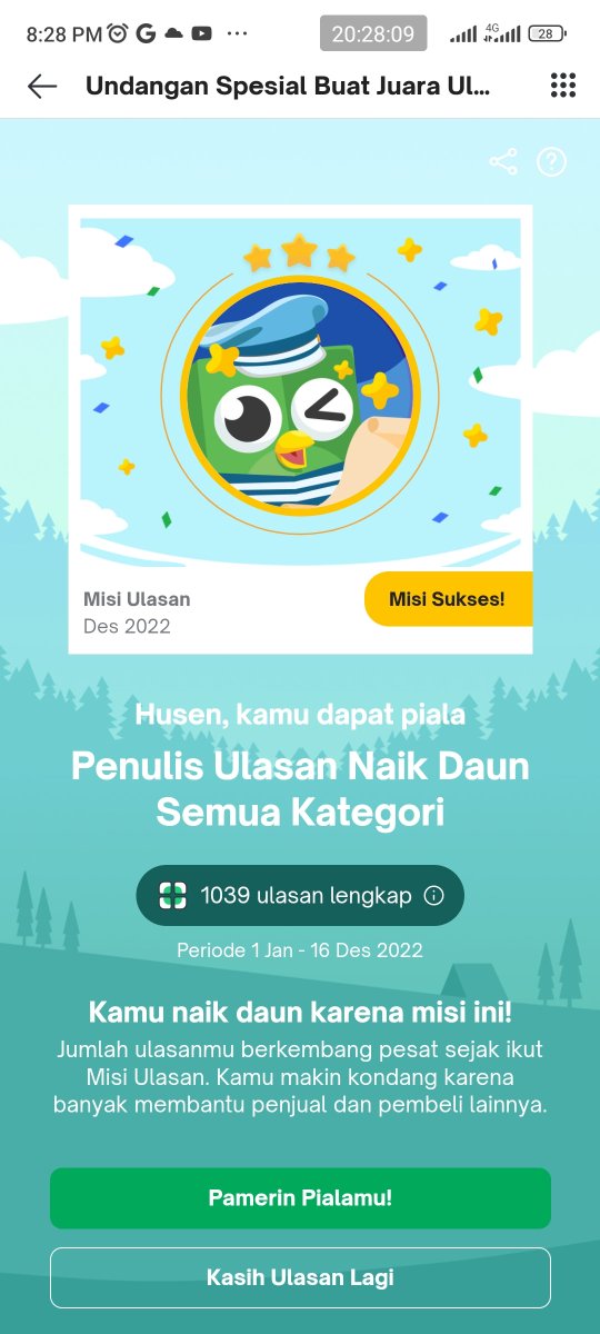 fresuhalone's tweet photo. Senang sekali karena terpilih jadi Juara Ulasan Tokopedia, semoga ulasan saya bisa membantu penjual dan Toppers yg akan belanja di Tokopedia, apalagi di event2 tertentu Tokopedia sering kasih challenge dengan hadiah yang menarik dan sayang untuk dilewatkan #JuaraUlasanTokopedia https://t.co/ErajLamBi2