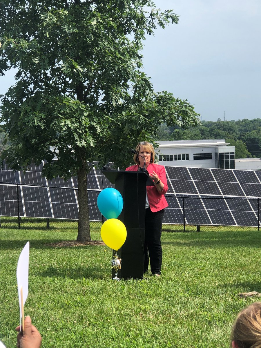 Sec. Goodman joined the <a href="/fewpb/">Frankfort PlantBoard</a> in celebrating the first solar array of the Community Solar Program. This will be a voluntary subscription program where customers will receive credit on their electric bills. <a href="/SolarEnergySols/">Solar Energy Solutions</a>