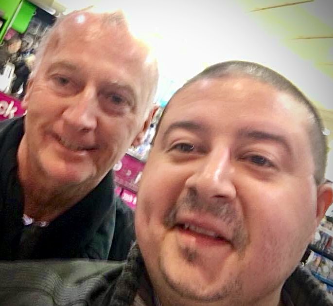 SimonGBrooks's tweet photo. In 2018, I was wandering around @hmvtweets at @Bullring during my lunchbreak when I recognised Trevor Francis and asked for a #SimonSelfie 🤳 

He was really kind to spare a few moments with a fan.

RIP 🕯️ 

@England @BCFC @NFFC @swfc 

#RIPTrevorFrancis #TrevorFrancis #RIPTrev https://t.co/BhDup8jeZe