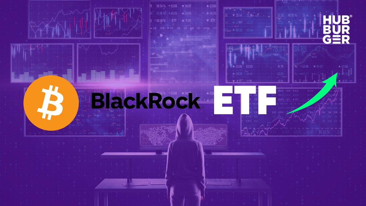 Blackrock launches Bitcoin ETF, in approximately 270 days we will have Bitcoin halving. 
Are the increases in the cryptocurrency market fast approaching?🤔

#Bitcoin #HUBburger #cryptocurrency