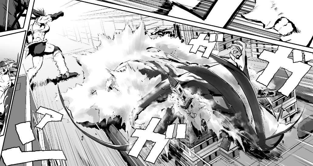WIP. ビッグセブンパンチ!  Big Seven Punch!