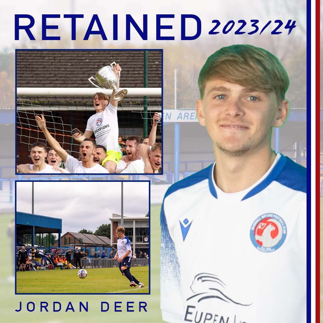 ✍️ Vauxhall Motors FC are delighted to announce the retention of Jordan Deer ahead of the 2023/24 season! #COYM | @BalticTraining ⚪️