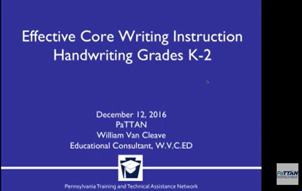 Another classic about Handwriting from the one and only @wevancleave  for PaTTAN Literacy: Effective Core Writing Instruction: Handwriting Grades K-2
Webinar and Resources here: youtube.com/watch?v=UQgbjR…
And SO Much More,Here: PaTTAN Literacy Resource Hub: bit.ly/3J2Jb43