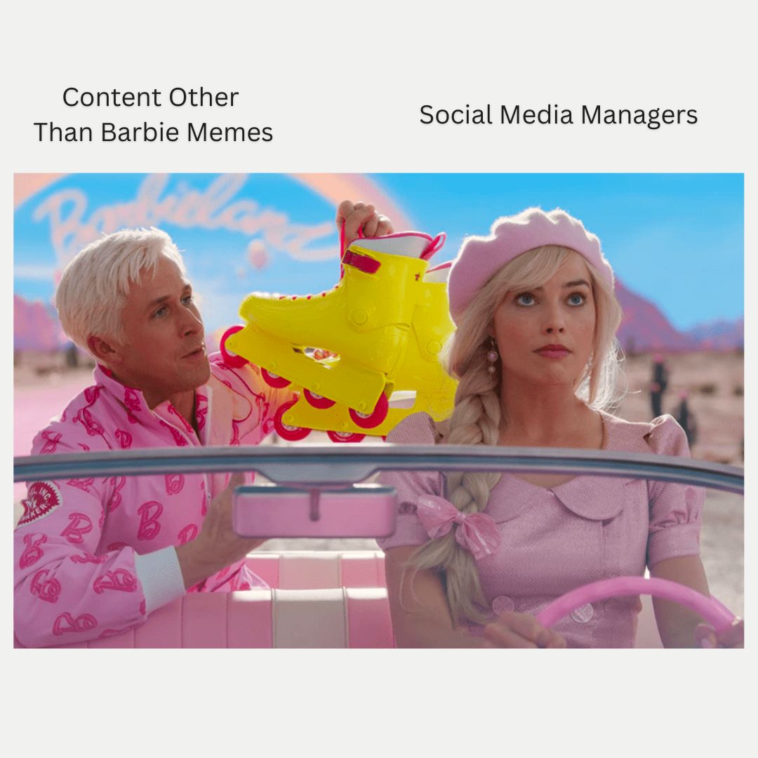 Hands up if you're jealous of the Barbie marketing budget✋ 

#barbiemovie #barbiebudget #barbiememes #marketingbudget #infrontyyc