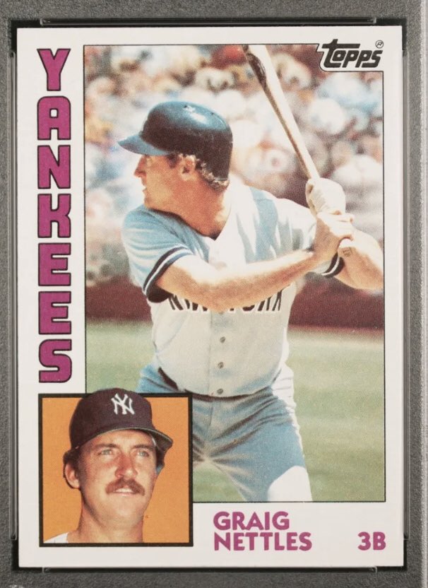 KeithFCollins's tweet photo. Graig Nettles
1984 Topps
#Yankees #RepBX https://t.co/QNXlNvE8kh