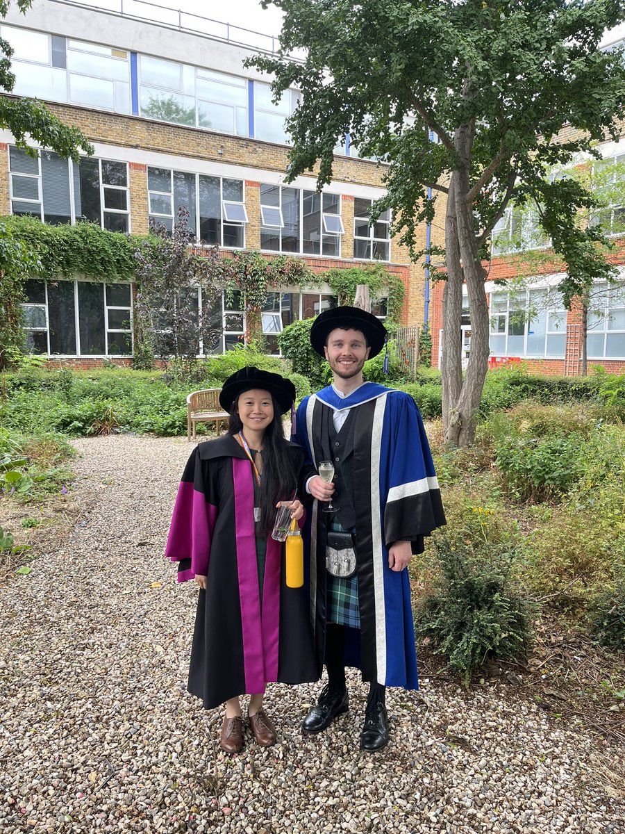 WeiniHuang (@huang_weini) on Twitter photo I did not go to my own PhD graduation ceremony. But today I got a chance to wear one matched gown at <a href="/magnushaughey/">Magnus Haughey</a>’s. Proud and happy to have worked with you the past few years together. I did not go to my own PhD graduation ceremony. But today I got a chance to wear one matched gown at <a href="/magnushaughey/">Magnus Haughey</a>’s. Proud and happy to have worked with you the past few years together.
