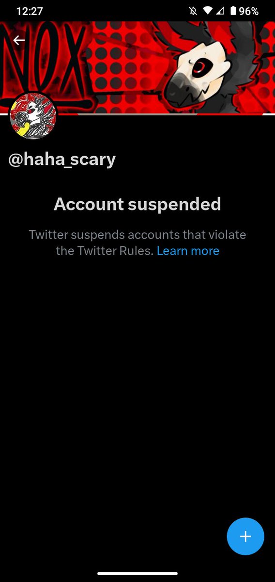 YaBoiWolfy87's tweet photo. 🔥ATTENTION EVERYONE!!!!🔥

NOX GOT HIS ACCOUNT SUSP3ND3D FOR SOME FUCKING REASON!!

HE IS TRYING TO GET HIS ACCOUNT BACK, PLEASE RETWEET THIS!

HE DIDN'T SAY OR DO ANYTHING WRONG, THIS IS SOME BULLSHIT MUSK. FUCK YOU. FUCK YOU!

PLEASE GIVE MY BABIES ACCOUNT BACK. PLEASE. https://t.co/w8i2HLzADa