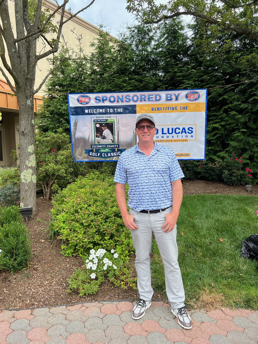 The David Cone Celebrity Golf Classic is underway at the Brookdale Country Club The Benefit Of The Ed Lucas Foundation! 

“Supporting the blind/visually impaired and Special Needs Community”

Not attending today? You can still make a donation theedlucasfoundtion.org!

#davidcone
