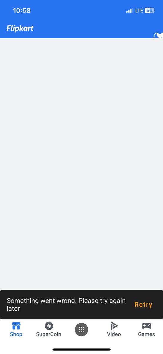 Reallymeritika's tweet photo. Unable to access my flipkart account. There is gift card balance in  my account and I cannot even call customer service as the app and website are not working for my account. As soon as I log in it gives error like this @Flipkart @flipkartsupport https://t.co/lzEGfm0C6q