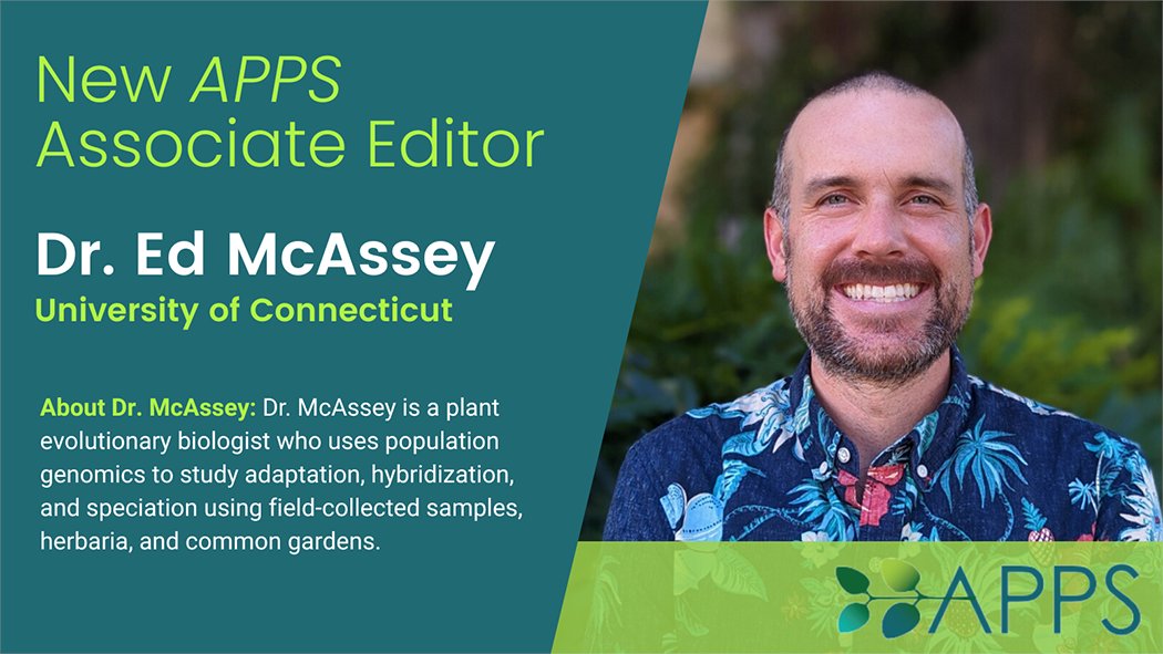 Botanical_'s tweet image. Please join us in welcoming new #AppsPlantSci Associate Editor Ed McAssey (@evm_evogenetics).

His interests include adaptation, #hybridization, #speciation, #populationgenetics, #populationgenomics &amp;amp; #herbaria

bsapubs.onlinelibrary.wiley.com/hub/journal/21… #iamabotanist
@wileyplantsci #Botany2023