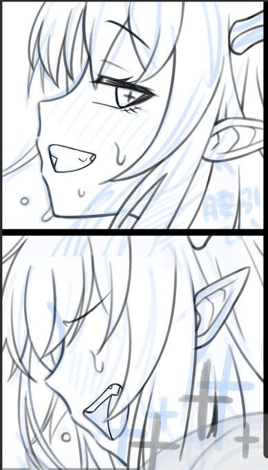 さらにさらにさらにWIP💎マジで時間かけまくりだな…さすがに次からはやめとこう。でもいい表情にはなってきた 