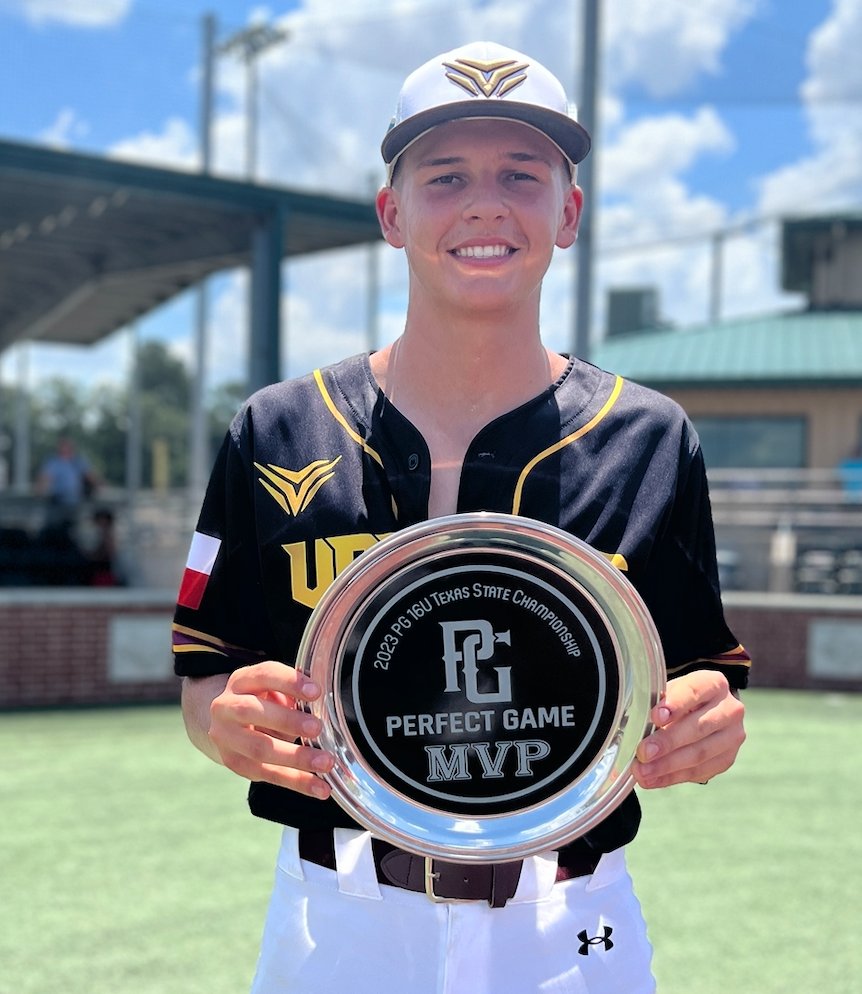 2023 16U WWBA Texas State Championship 

🥇Valiant Victors Guzman
🥈Triple Play
🏆 MVP - Matai Anzaldua
🏆 MVPitcher - Aiden Sanchez