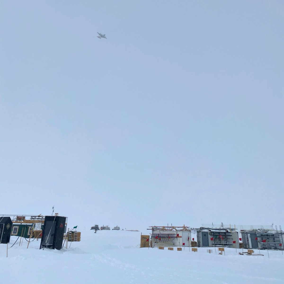 DRIScience's tweet image. Check out the latest updates from our #IceCore team in #Greenland! "Our ride to the coast! If you look closely behind the rear ski, you can see the rocket canisters attached to the plane." Visit bit.ly/underthemidnig… to see all the field notes, photos, and videos. #DiscoverDRI