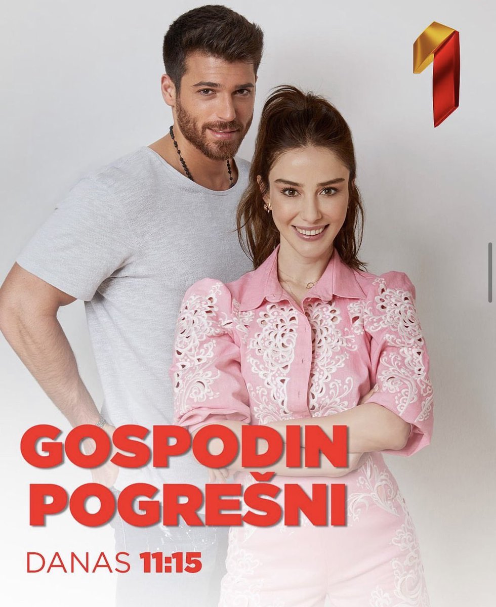🇷🇸 📺| PRVA TV - from today at 11:15 every week day new turkish series with #CanYaman  and Ozge Gürwl #MrWrong under title (“Gospodin Pogrěsni)