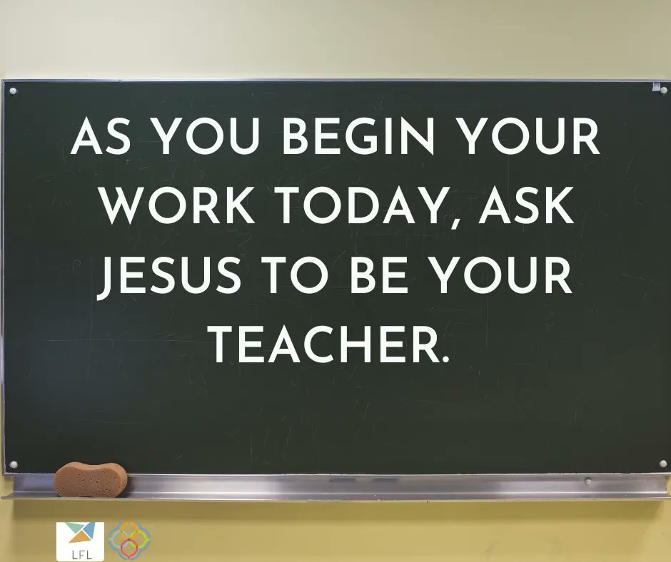 thehighcalling's tweet photo. As you begin your work today, ask Jesus to be your teacher. Read more: https://t.co/uLKsIRvWc5 https://t.co/sprASp0cKr