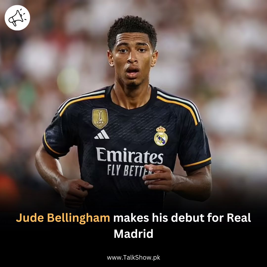 TalkShowPK's tweet photo. Real Madrid manager Carlo Ancelotti praises the "fantastic" Jude Bellingham after he makes his debut in a 3-2 friendly win over AC Milan.

#RealMadridMilan #RealMadridOnTour #RealMadrid 
#ChampionsLeague #football #JapanOpen2023 #MondayMood #TwitterX #RIPTwitter #Oppenheimer https://t.co/LRCiLz0LqC