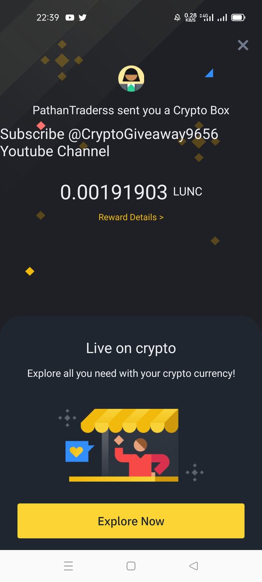 Binance Crypto box tweet media