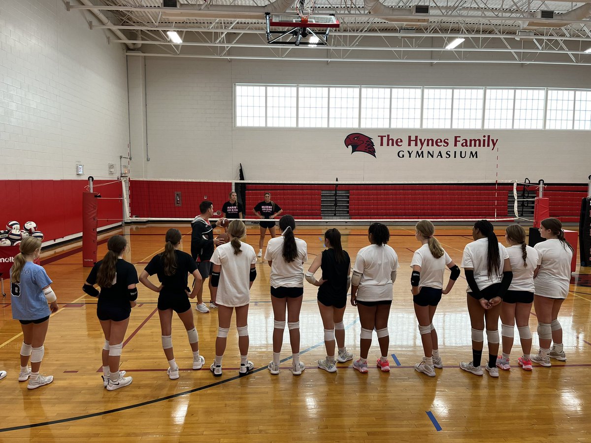 RedHawkVB's tweet photo. Biggest and best camp of the summer starting up โฆ all 3 gyms
rockin at Girls Program All-Skill Competition Camp ๐คฉ๐๐ฅณ #ProgramCampSZN ๐๐ https://t.co/7wiLsHRIzm