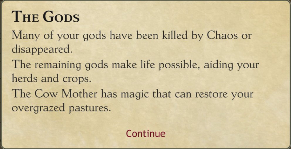 BannerSaga's tweet photo. This sounds familiar:
💀Gods: Mostly dead
🐮Cow Mother: lol not me
We're looking forward to playing Six Ages 2 by @KitfoxGames https://t.co/2fFMmcnOKs