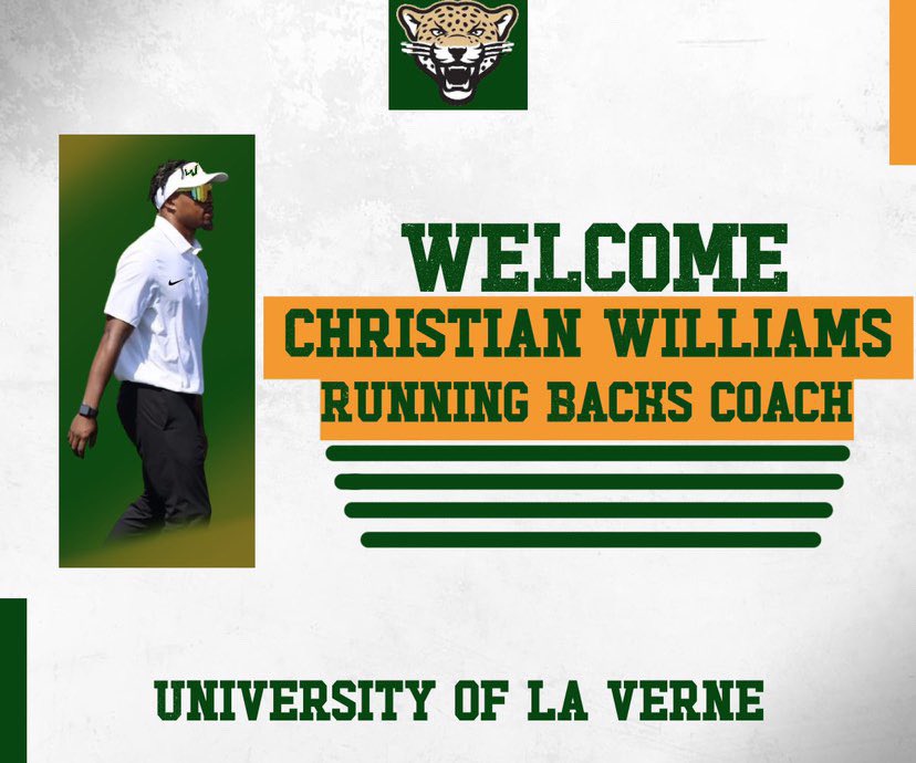 coachhWilliams2's tweet photo. First I would like to thank God for blessing me with the opportunity to be close to my family during a time I’m needed most. Thanking @CoachKrich for the amazing opportunity to be apart of the staff at @ULV_Football . Let’s go to work!!!!!! #GoLeos #BackInCali https://t.co/PhYyZVqnlS