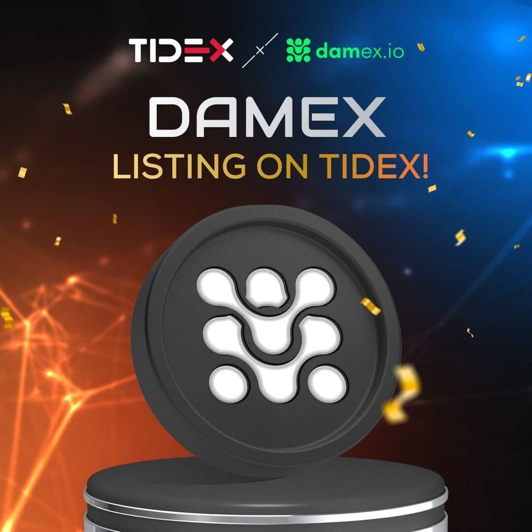 🚀 DAMEX is taking off to new heights with our recent $DAMEX launch on <a href="/Tidex_Exchange/">Tidex Global</a> on July 26! 🚀💫

🔥 But that's not all! You can also find us trading on <a href="/Uniswap/">Uniswap Labs 🦄</a>, <a href="/CoinstoreExc/">Coinstore</a>, and <a href="/BitMartExchange/">BitMart</a>!

Join us on this journey as we soar into the crypto universe! 🚀🌌