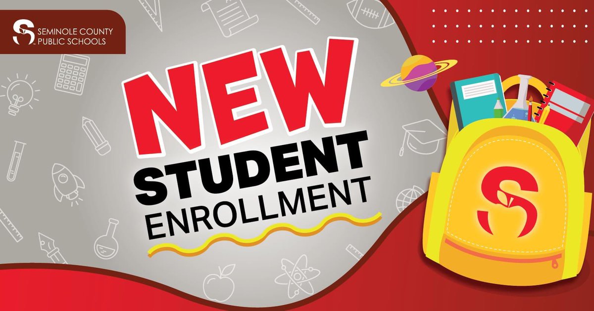 GenevaElem's tweet photo. If you have a student to enroll in Seminole County Public Schools please follow the link below for more information on registering your student:

https://t.co/5y2dflfEeS https://t.co/wQaYTI1rxx
